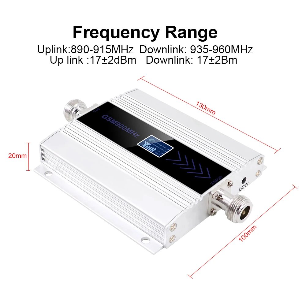 GSM 900MHz Mobile 2G 3G 4G Repeater Network Booster DCS LTE 1800MHz CellPhone UMTS 2100MHz Cellular Amplifier&2G 3G 4G Antenna